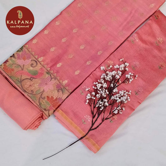 Shirt: Pink Coloured Embroided Blended SICO Cotton Unstitched Suit.
Dupatta: Pink Color Embroided SICO Cotton Dupatta.
Bottom: Pink Blended SICO Cotton Bottom.
Perfect for Formal,Wear. 
Recommended for Summer season(s). Dry Clean Only
Shirt Fabric: 2.5 mts
Salwar Fabric: 2.4 mts
Dupatta: 2.4 mts
Country Of Origin:India
Weight: 500 gms