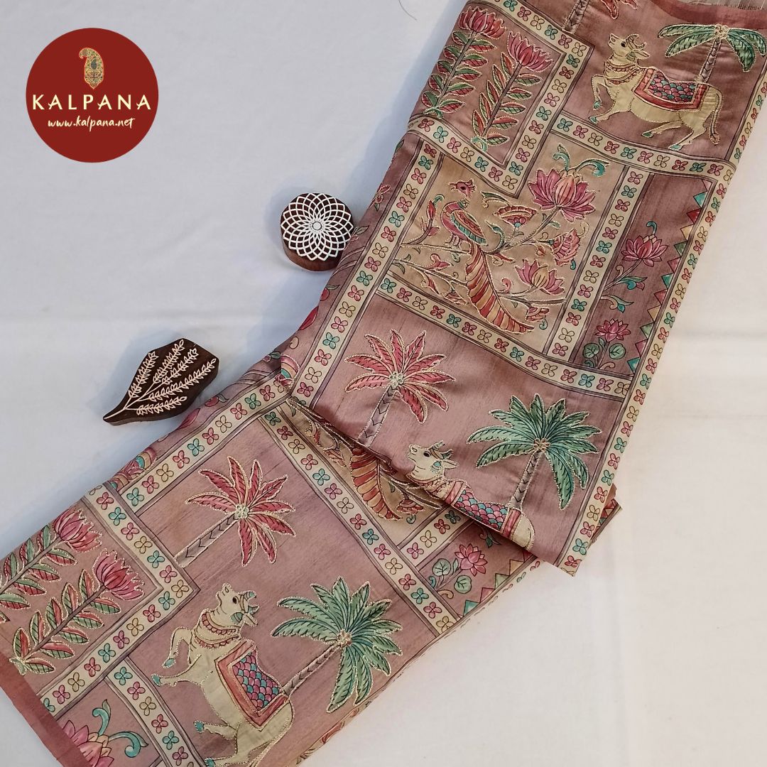 Tan Printed With Embroidery Tussar Silk Saree
with Printed With Embroidery Tan Color Palla
The Tan Colored Tussar Silk Unstitched Blouse
Which is Perfect for Semi,Formal,Wear in Summer season(s). Dry Clean Only.
Saree 5.4 mts
Blouse 0.8 mts
Country Of Origin:India
Weight: 500 gms