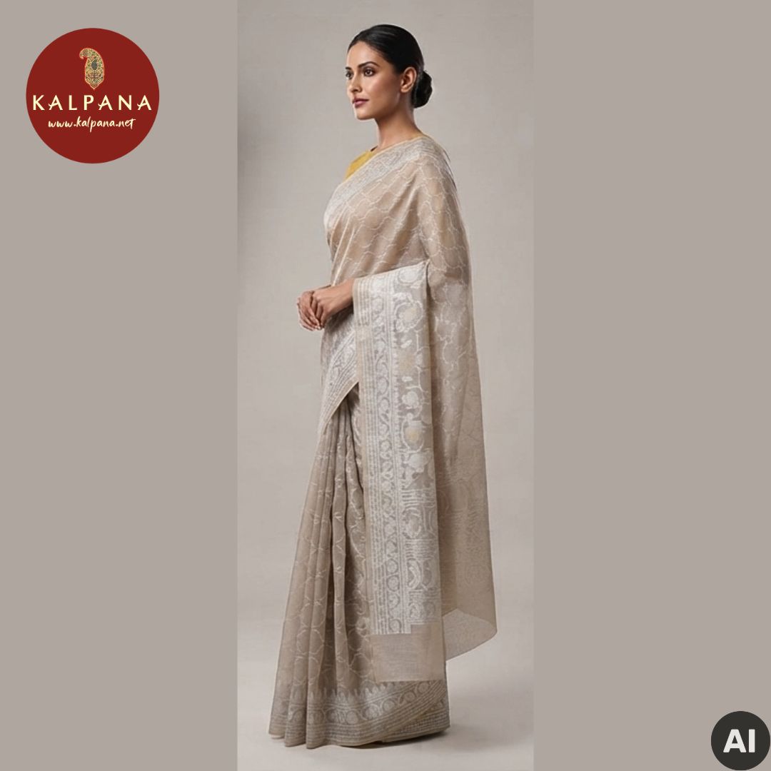 Woven Blended SICO Cotton Saree - Kalpana