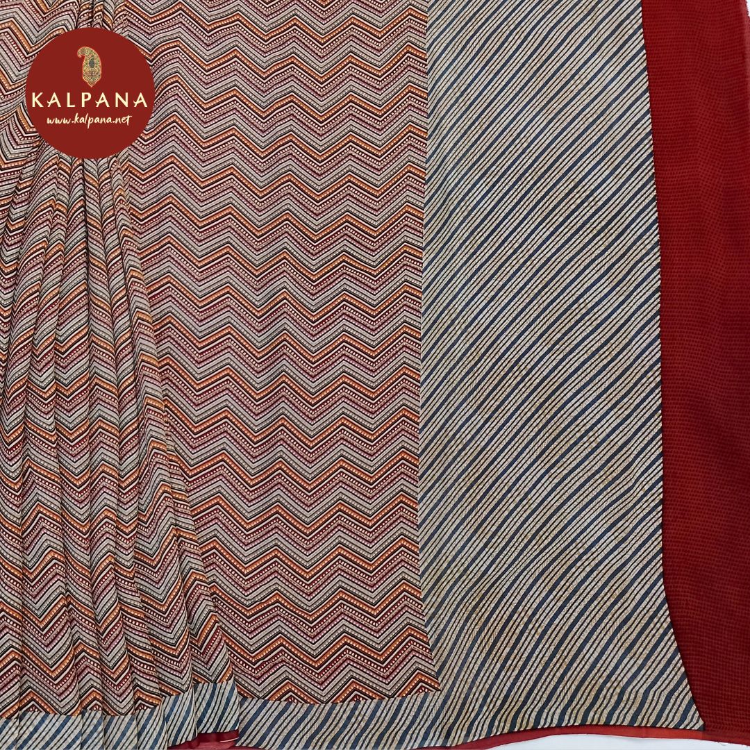Printed Crepe Saree