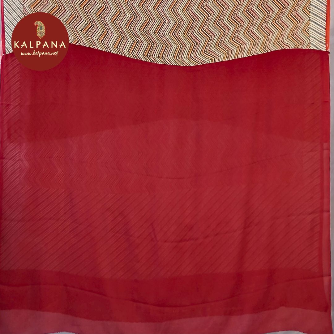 Printed Crepe Saree