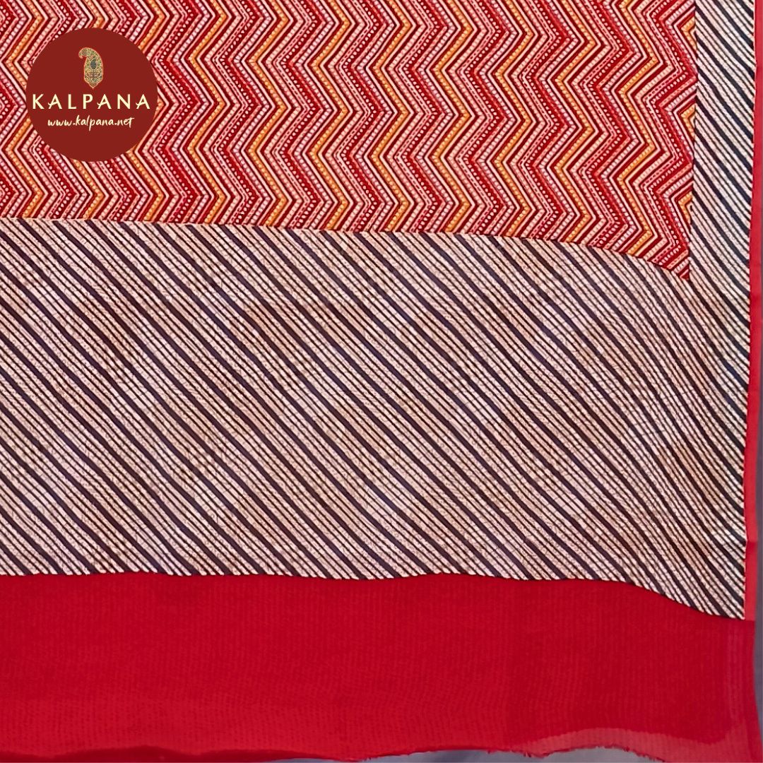 Printed Crepe Saree