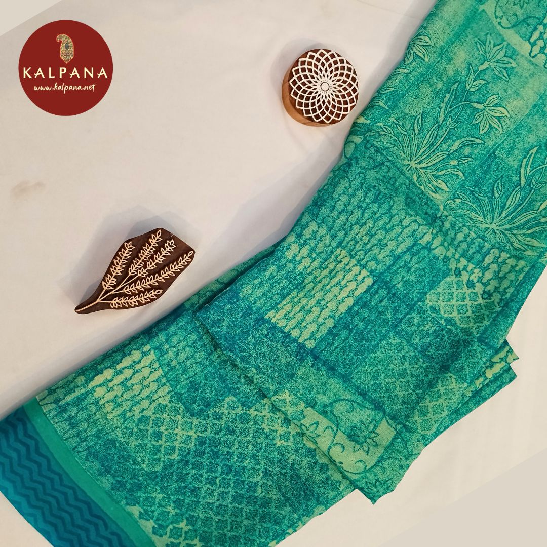 Sea Green Printed Crepe Saree
with Printed Sea Green Color Palla
The Sea Green Colored Crepe Unstitched Blouse
Which is Perfect for Semi,Formal,Wear in Summer season(s). Dry Clean Only.
Saree 5.4 mts
Blouse 0.8 mts
Country Of Origin:India
Weight: 500 gms