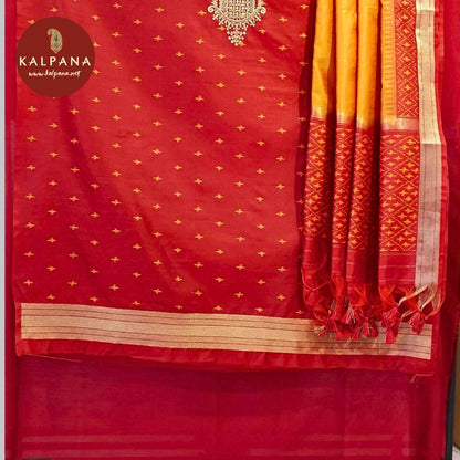 Embroided  Cotton Tusser Unstitched Suit