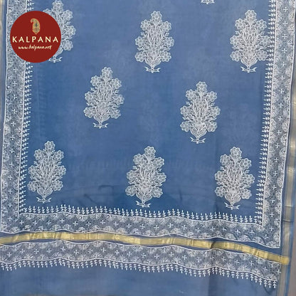 Embroided  Cotton Unstitched Suit
