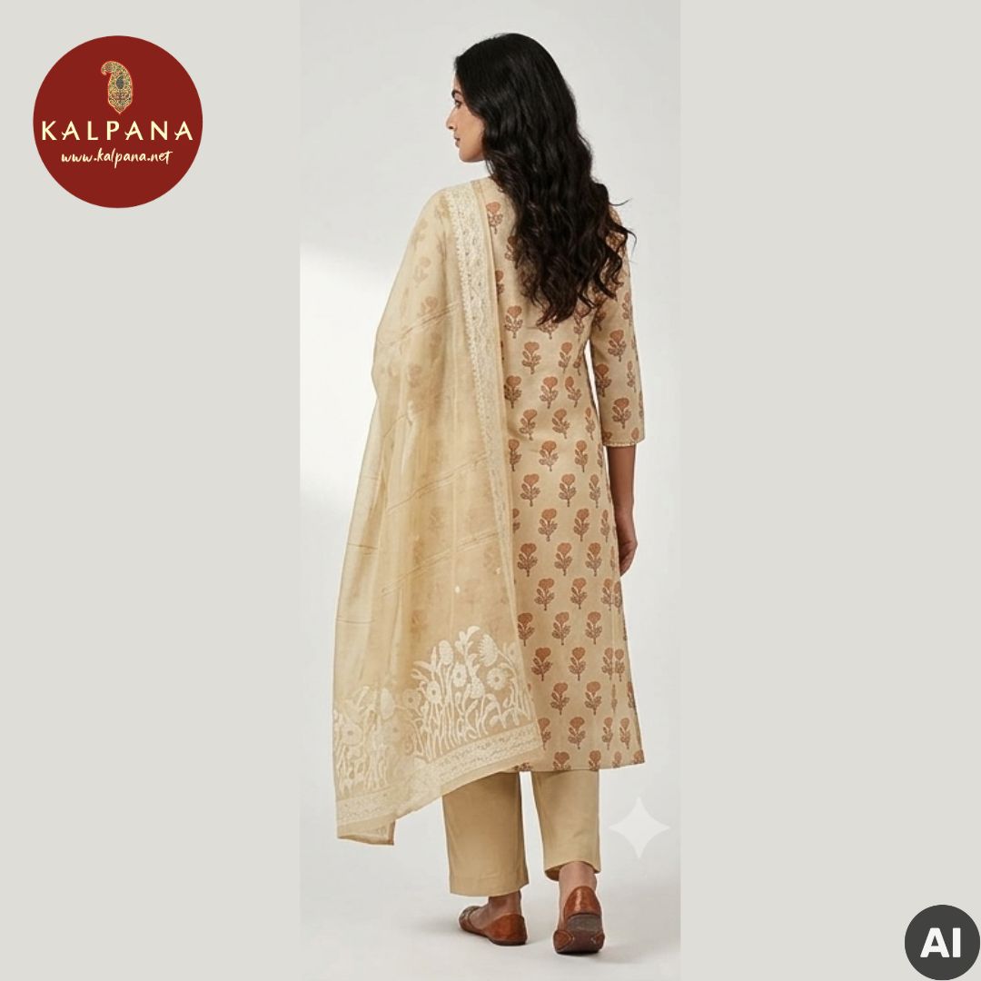 Printed Blended SICO Cotton Unstitched Suit - Kalpana