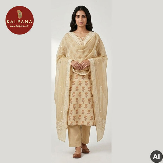 Printed Blended SICO Cotton Unstitched Suit - Kalpana