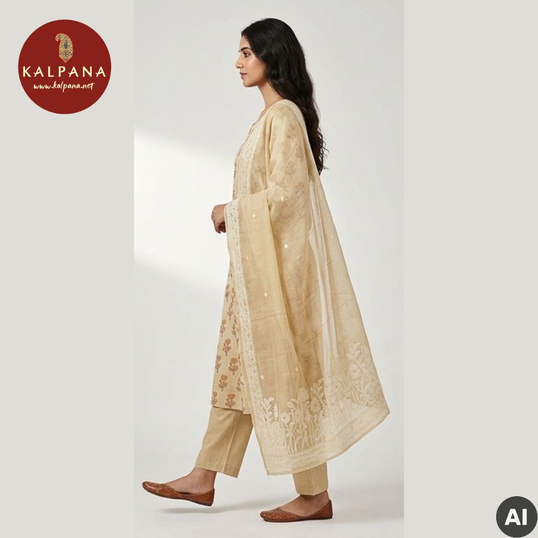 Printed Blended SICO Cotton Unstitched Suit - Kalpana