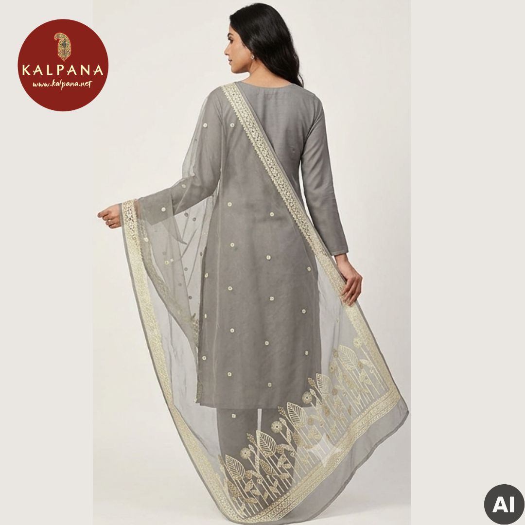 Woven Zari Blended SICO Cotton Unstitched Suit - Kalpana