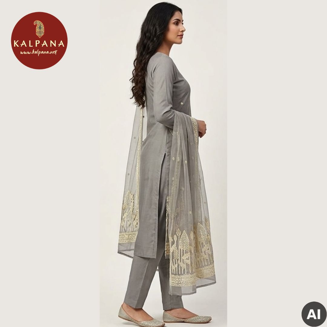 Woven Zari Blended SICO Cotton Unstitched Suit - Kalpana