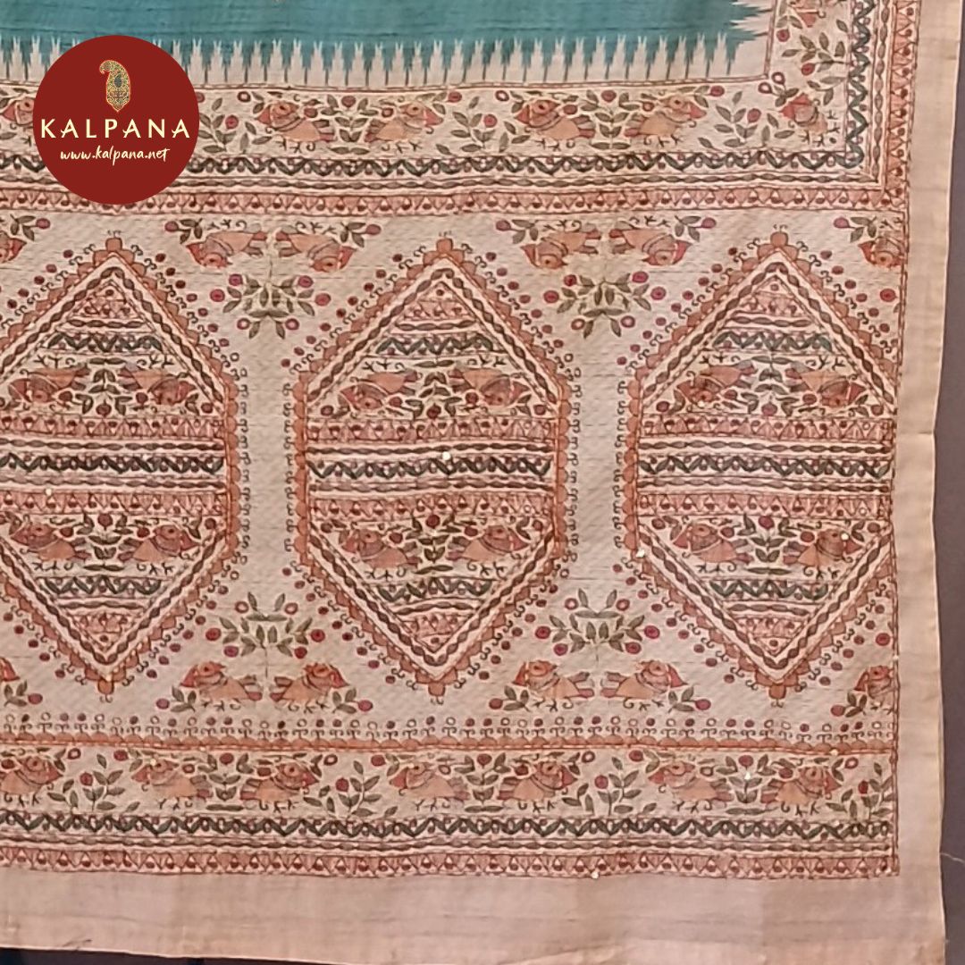 Printed With Embroidery SICO Cotton Saree