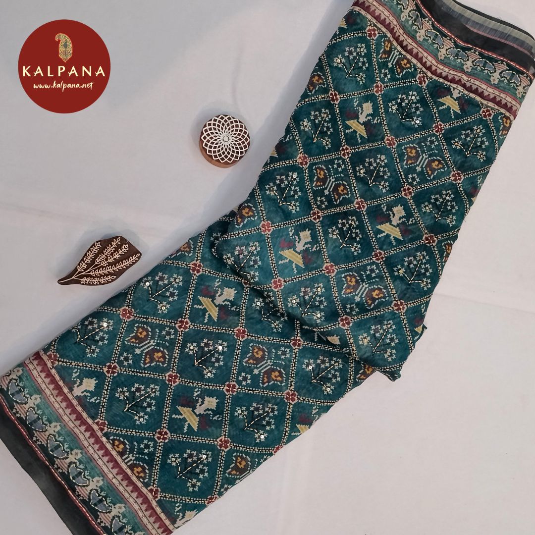 Sea Green Printed With Embroidery SICO Cotton Saree
with Printed With Embroidery Sea Green Color Palla,Border
The Grey Colored SICO Cotton Unstitched Blouse
Which is Perfect for Semi,Formal,Wear in Summer season(s). Dry Clean Only.
Saree 5.4 mts
Blouse 0.8 mts
Country Of Origin:India
Weight: 500 gms