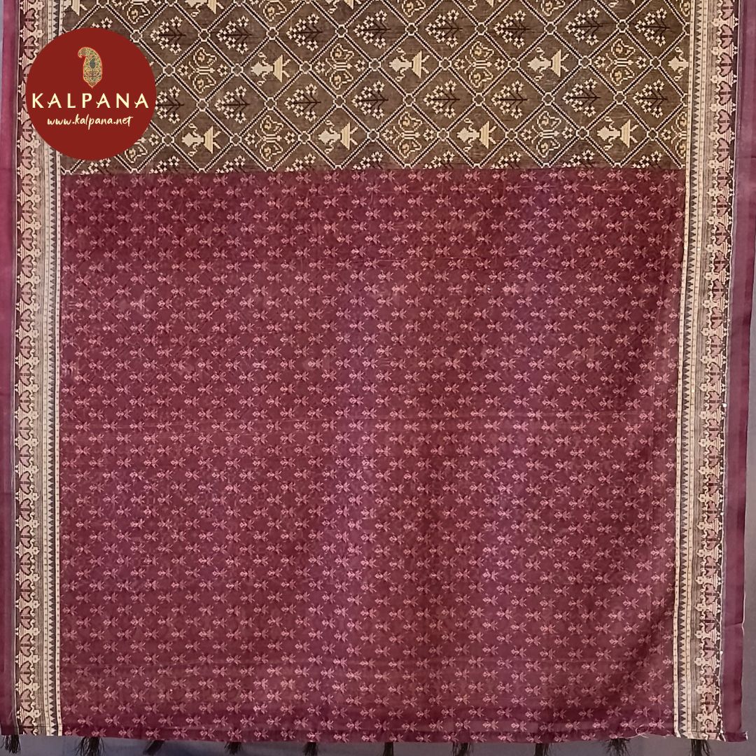 Printed With Embroidery SICO Cotton Saree