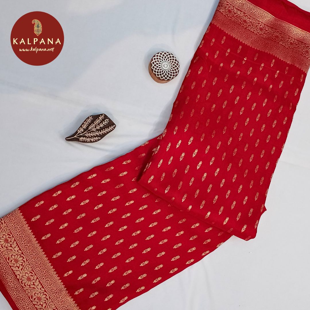 Red Woven Zari SICO Silk Saree
with Woven Zari Red Color Palla,Border
The Red Colored SICO Silk Unstitched Blouse
Which is Perfect for Semi,Formal,Wear in Summer season(s). Dry Clean Only.
Saree 5.4 mts
Blouse 0.8 mts
Country Of Origin:India
Weight: 500 gms