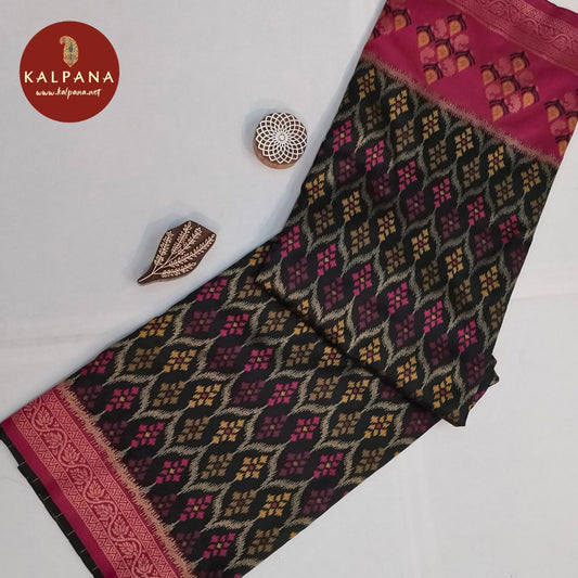 Black Woven Zari SICO Silk Saree
with Woven Zari Black Color Palla,Border
The HotPink Colored SICO Silk Unstitched Blouse
Which is Perfect for Semi,Formal,Wear in Summer season(s). Dry Clean Only.
Saree 5.4 mts
Blouse 0.8 mts
Country Of Origin:India
Weight: 500 gms