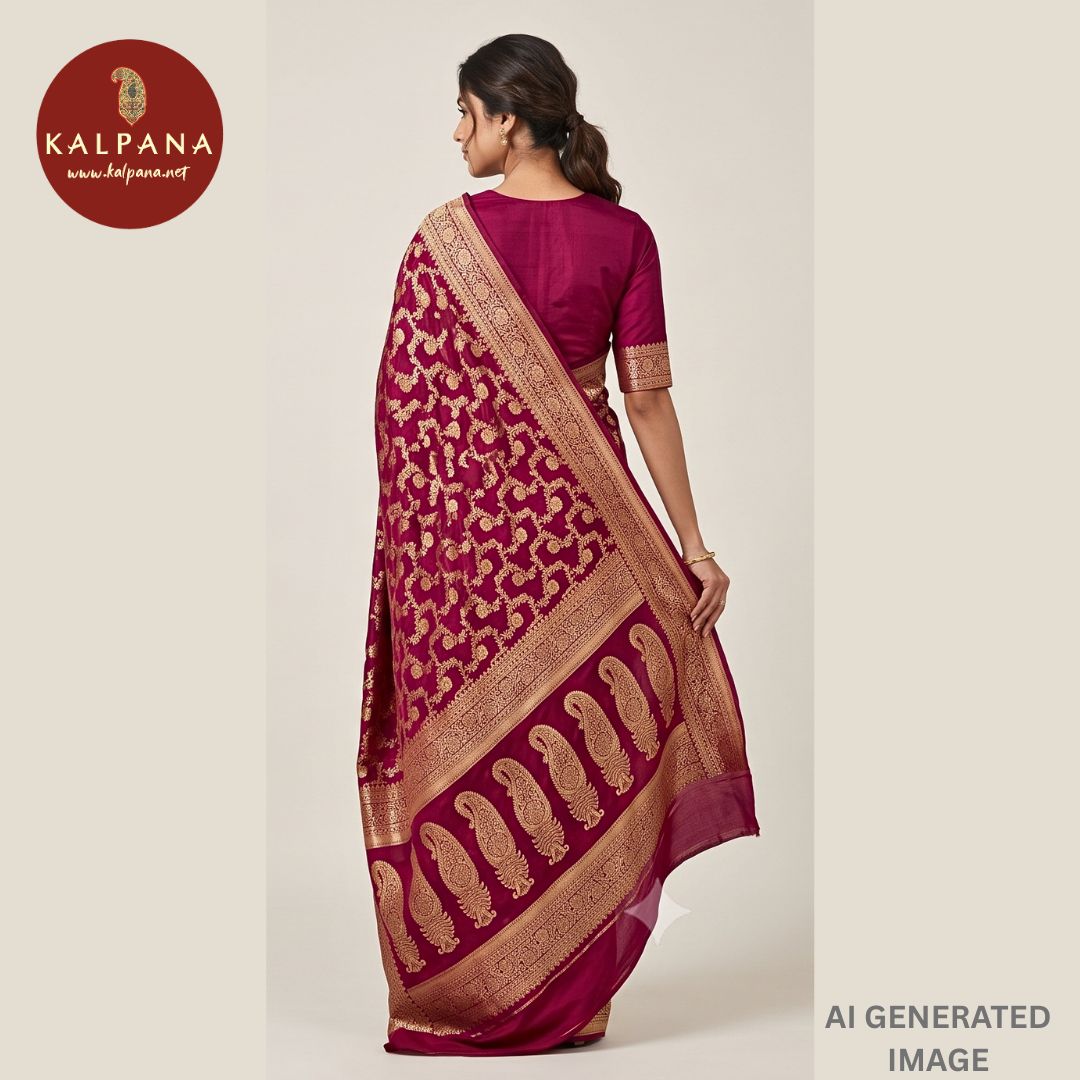 Woven Zari Blended SICO Silk Saree - Kalpana