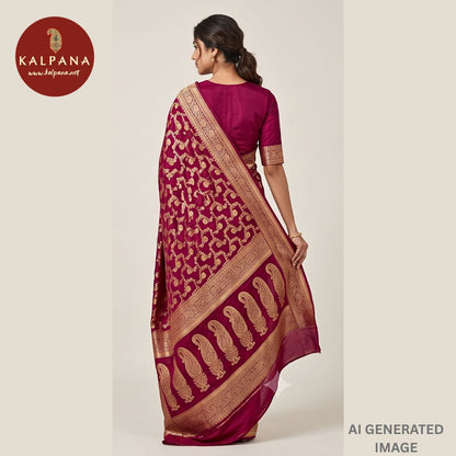 Woven Zari Blended SICO Silk Saree - Kalpana
