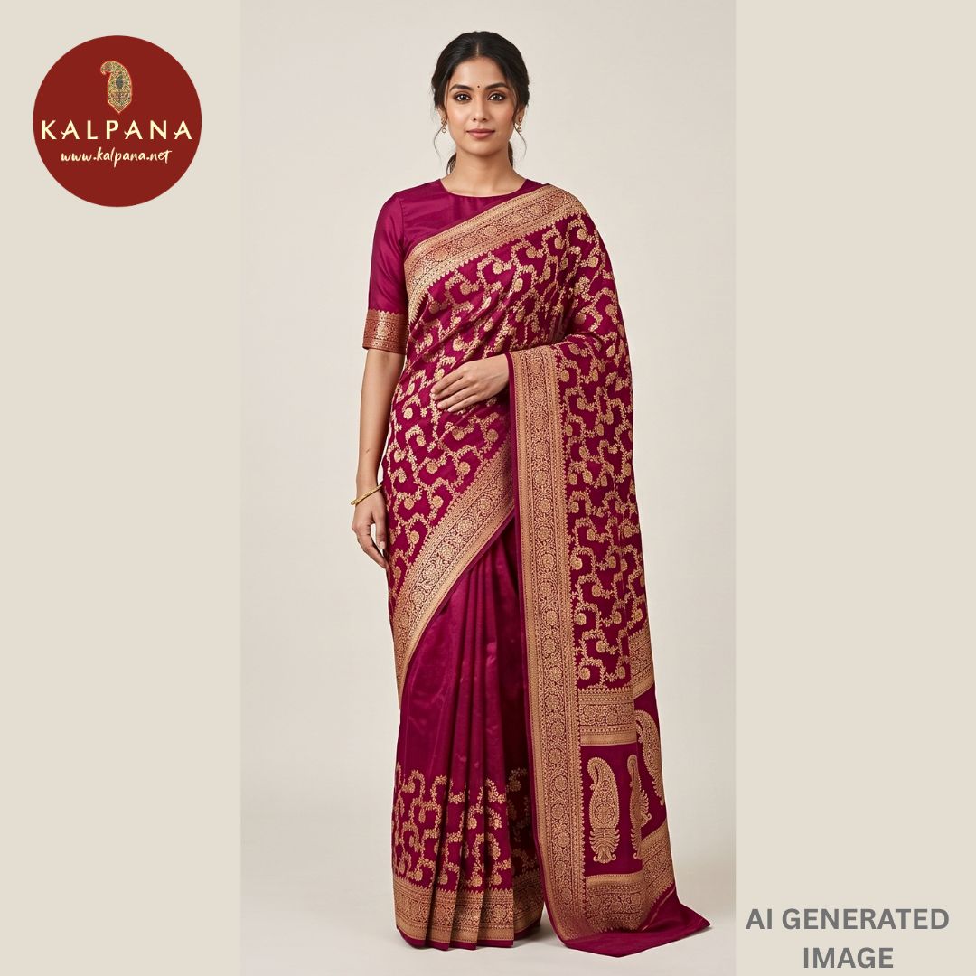 Woven Zari Blended SICO Silk Saree - Kalpana