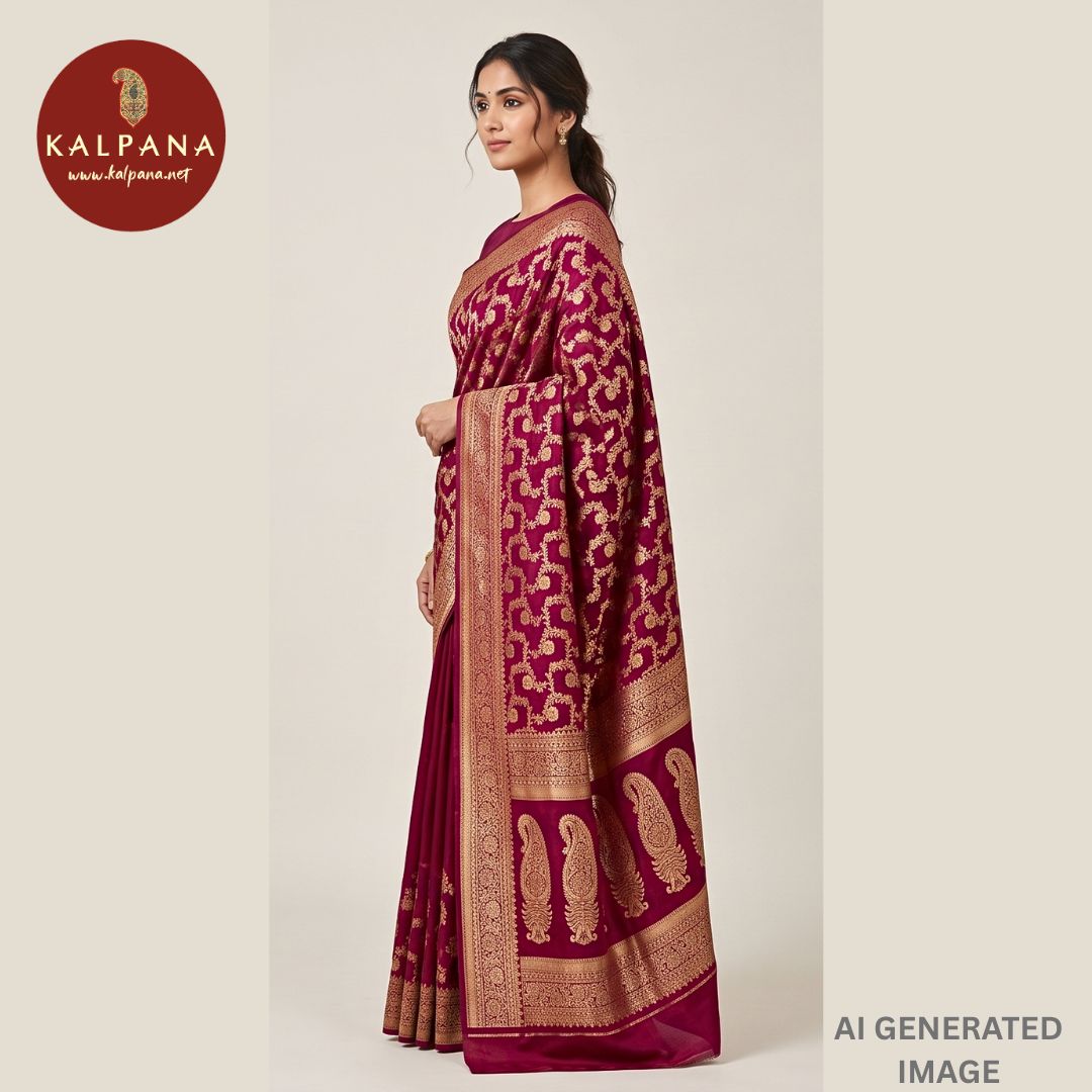 Woven Zari Blended SICO Silk Saree - Kalpana