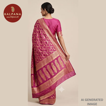 Woven Zari Blended SICO Silk Saree - Kalpana