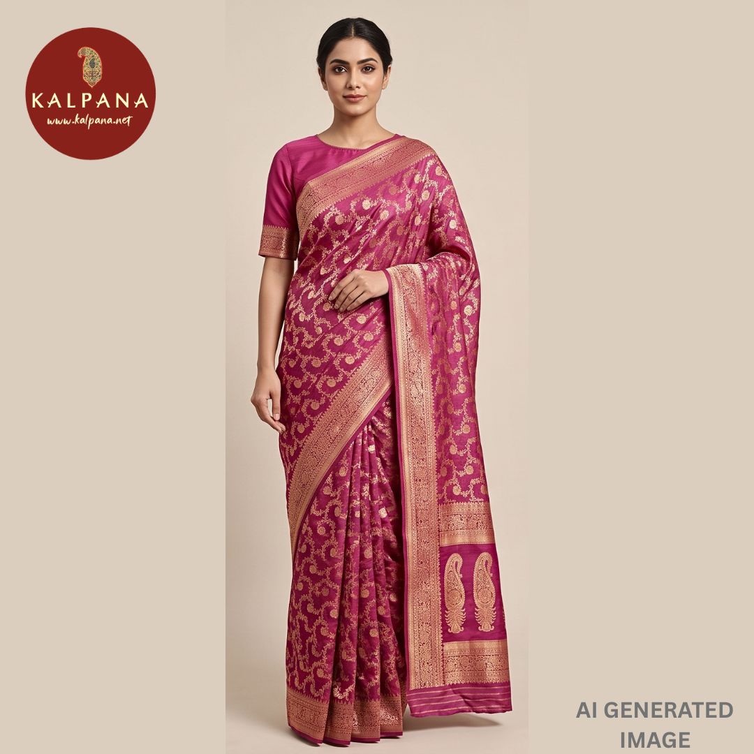 Woven Zari Blended SICO Silk Saree - Kalpana