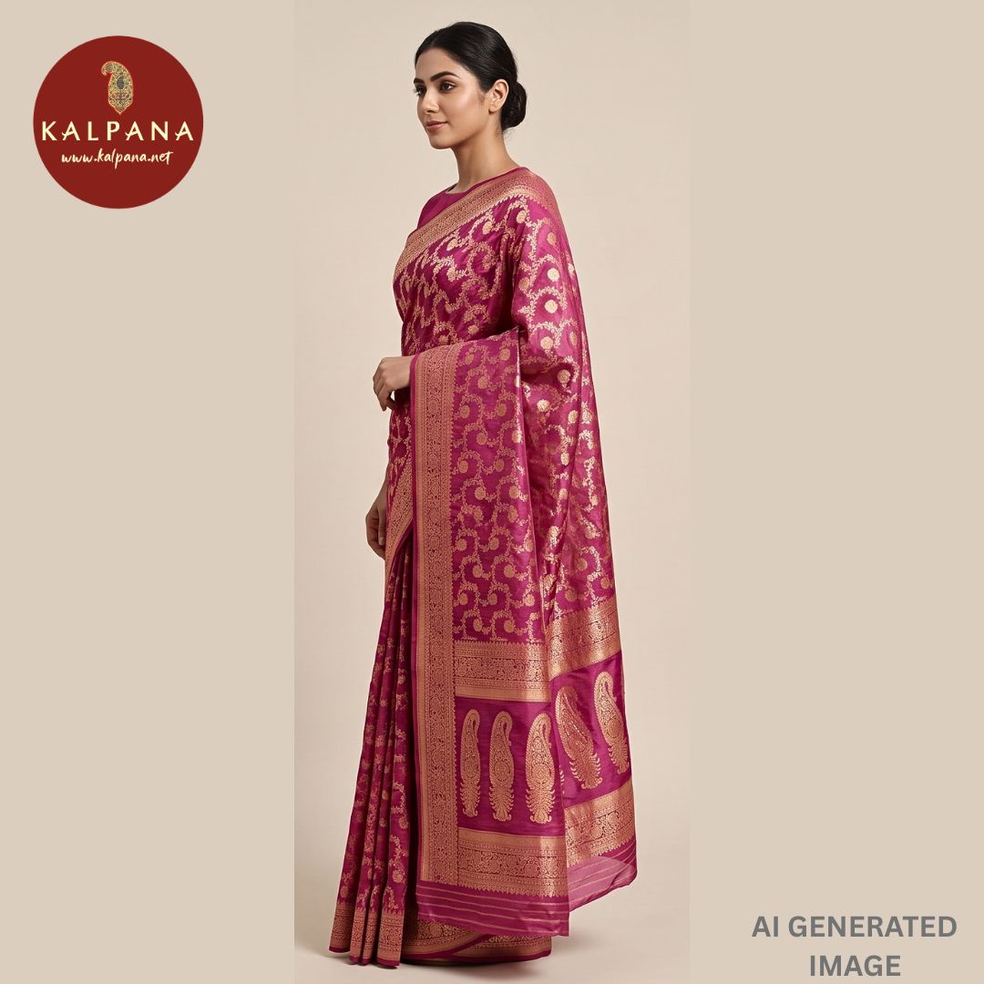 Woven Zari Blended SICO Silk Saree - Kalpana