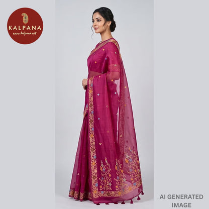 Woven Zari Blended SICO Cotton Saree - Kalpana