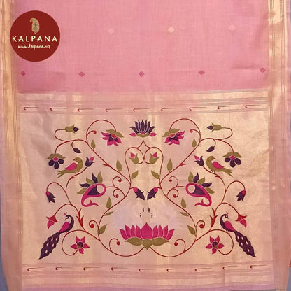 Woven Zari Blended SICO Cotton Saree - Kalpana