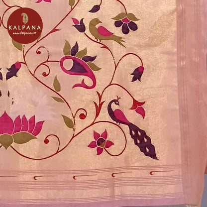 Woven Zari Blended SICO Cotton Saree - Kalpana