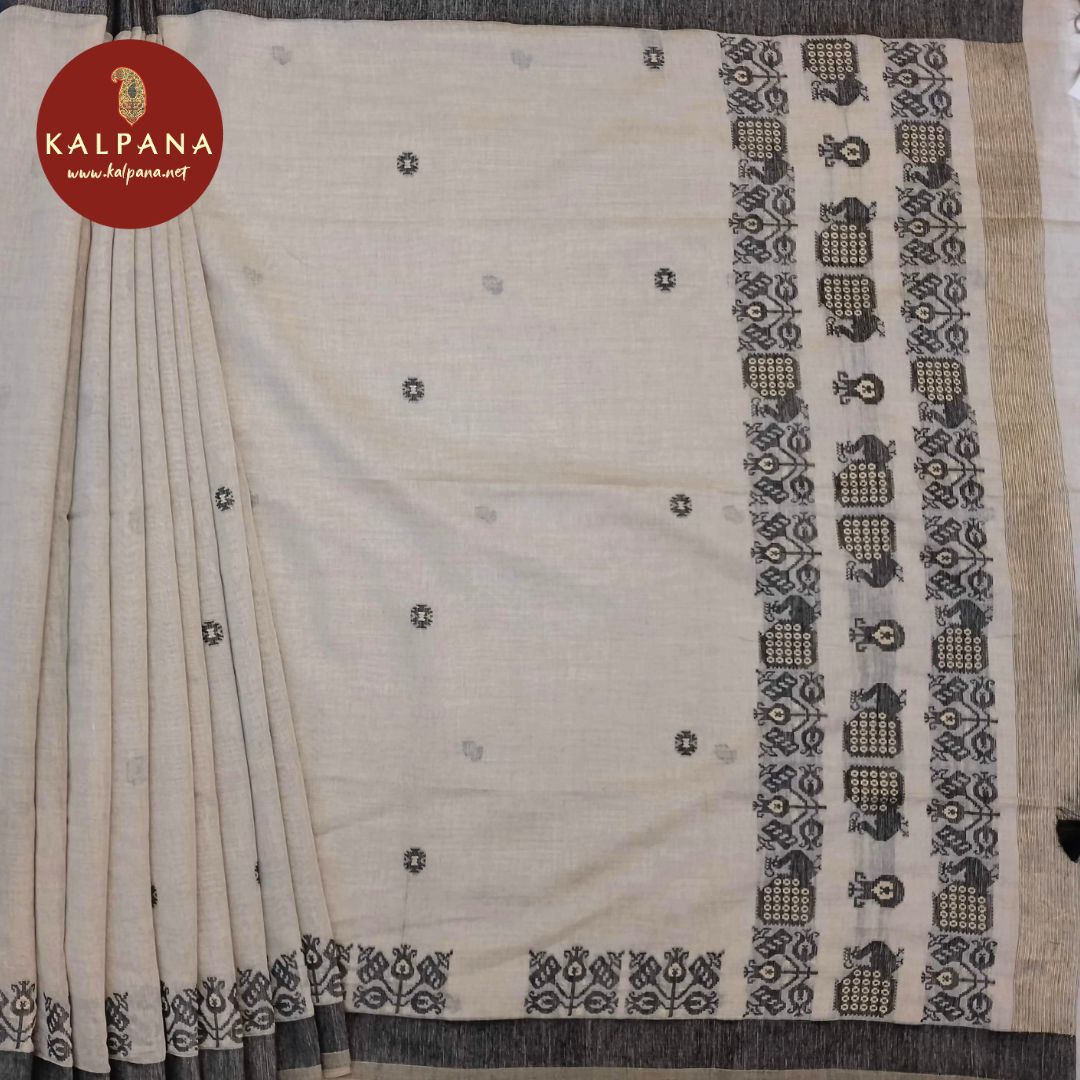 Woven Blended SICO Cotton Saree - Kalpana