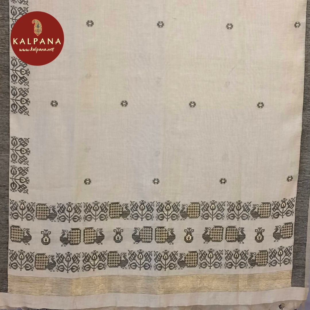 Woven Blended SICO Cotton Saree - Kalpana