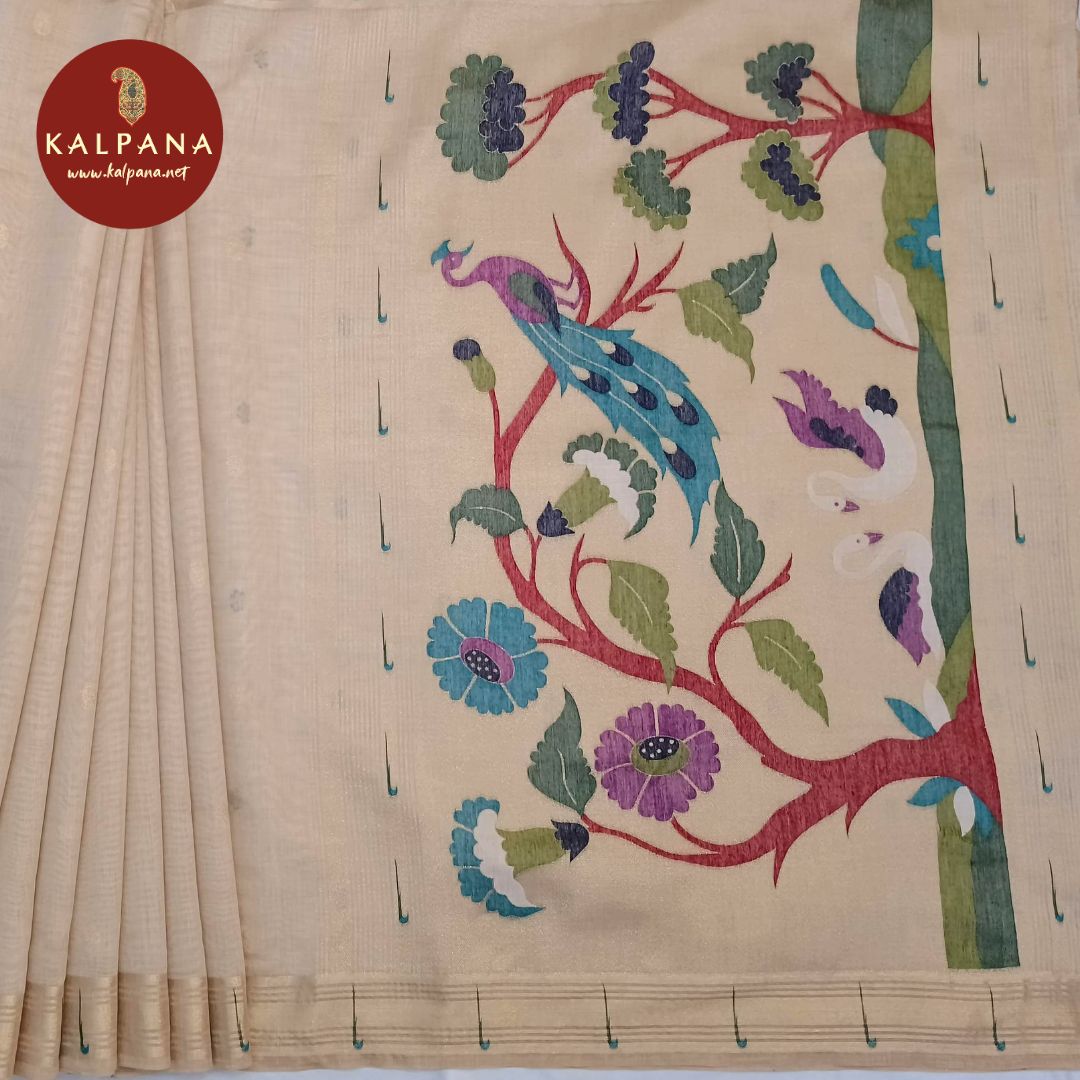 Woven Zari SICO Cotton Saree