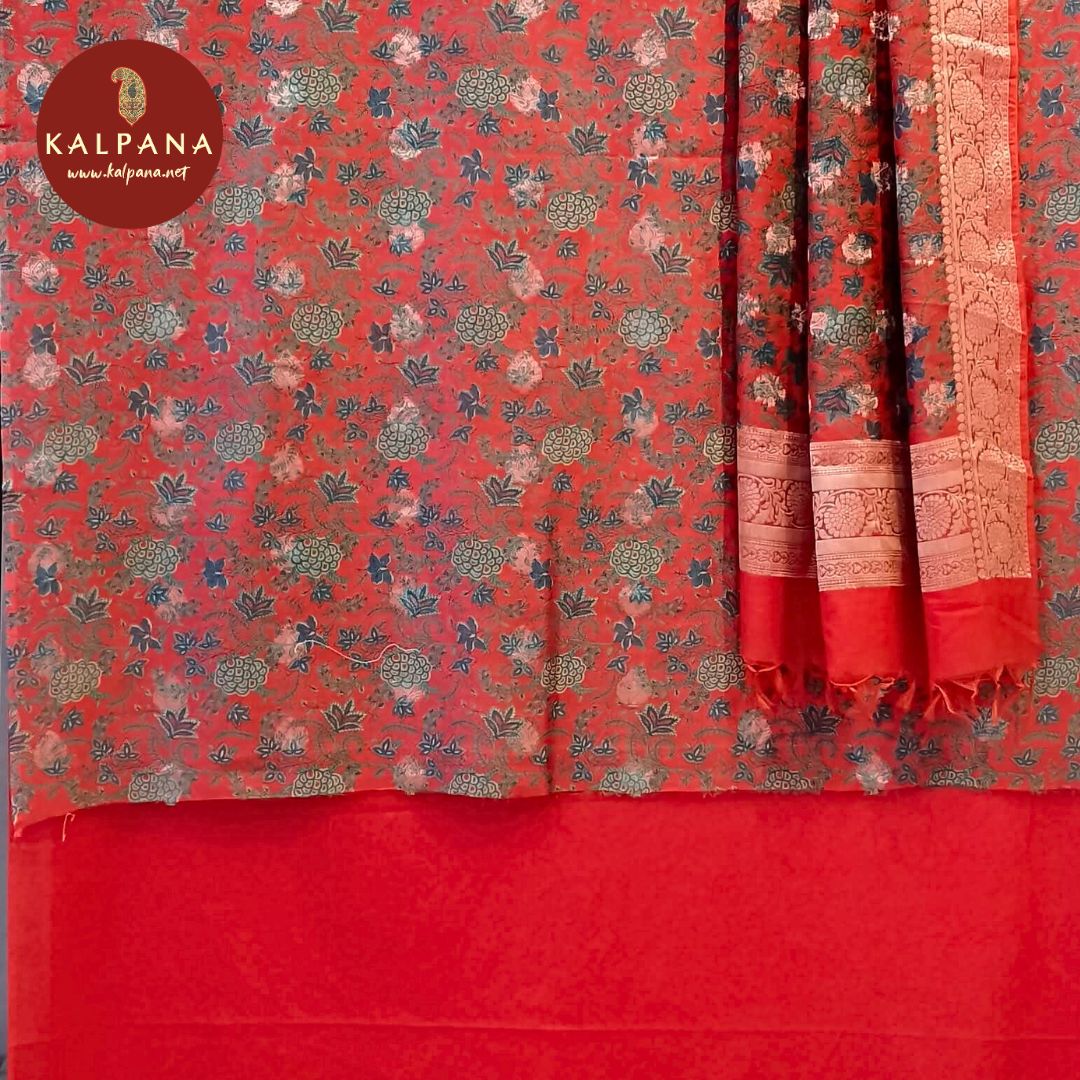 Printed Blended SICO Cotton Unstitched Suit