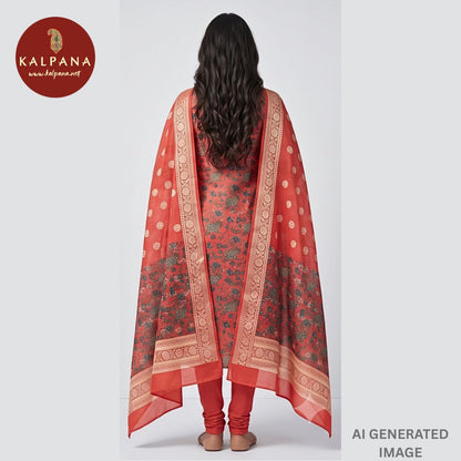 Printed Blended SICO Cotton Unstitched Suit - Kalpana