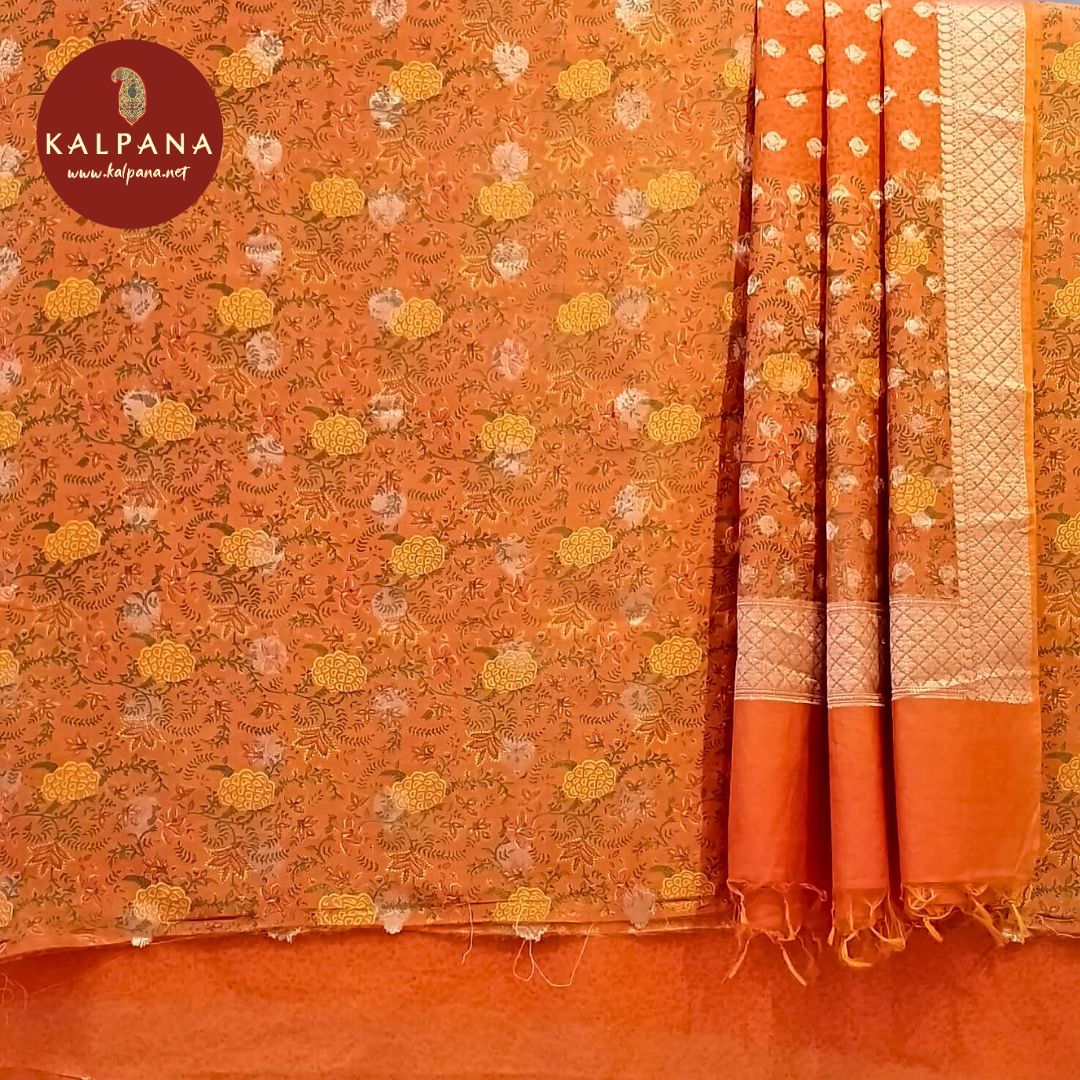 Printed Blended SICO Cotton Unstitched Suit