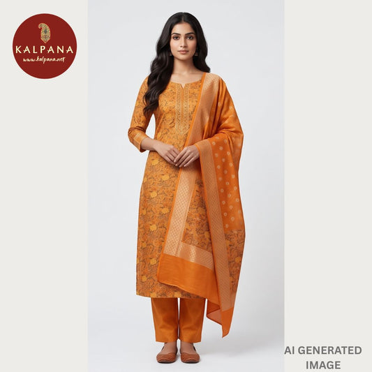 Printed Blended SICO Cotton Unstitched Suit - Kalpana
