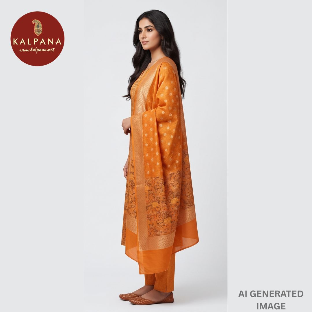 Printed Blended SICO Cotton Unstitched Suit - Kalpana