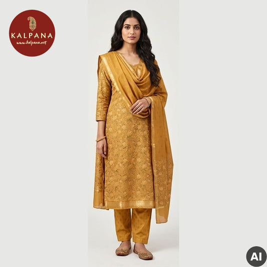Printed Blended SICO Cotton Unstitched Suit - Kalpana