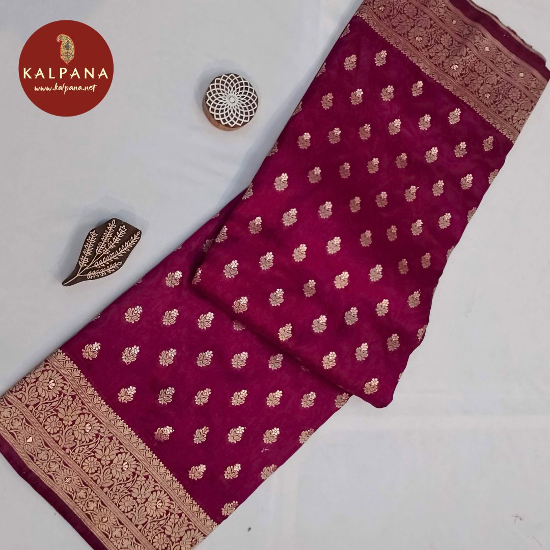 Wine Woven Zari SICO Silk Saree
with Woven Zari Wine Color Palla,Border
The Wine Colored SICO Silk Unstitched Blouse
Which is Perfect for Semi,Formal,Wear in Summer season(s). Dry Clean Only.
Saree 5.4 mts
Blouse 0.8 mts
Country Of Origin:India
Weight: 500 gms