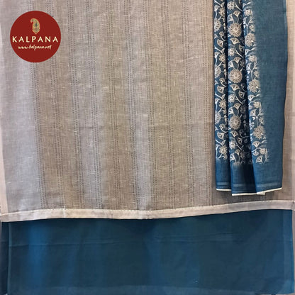 Embroided  Linen Unstitched Suit