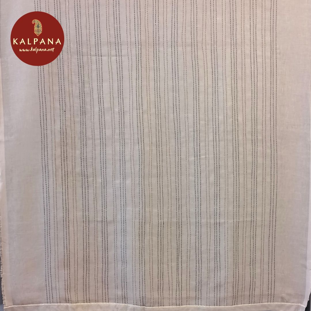 Embroided  Linen Unstitched Suit