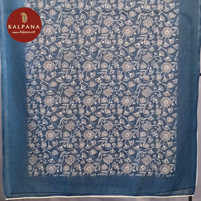 Embroided  Linen Unstitched Suit