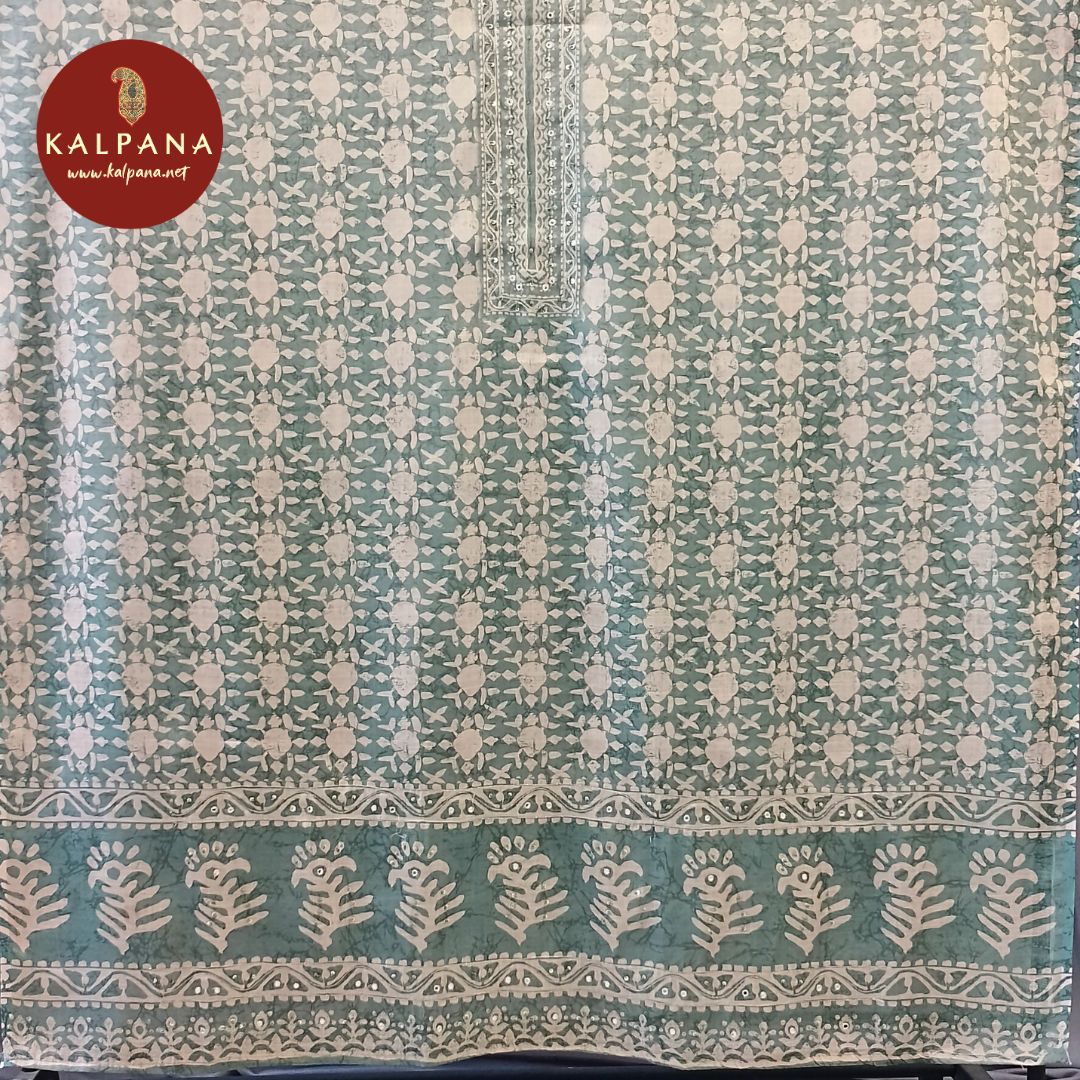 Printed With Embroidery  SICO Cotton Unstitched Suit - Kalpana