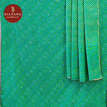 Printed With Embroidery  Cotton Unstitched Suit