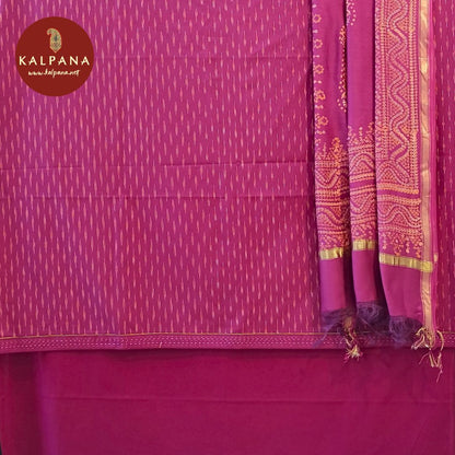 Handloom  Cotton Unstitched Suit