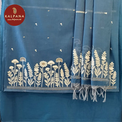 Woven Zari Blended SICO Cotton Unstitched Suit - Kalpana