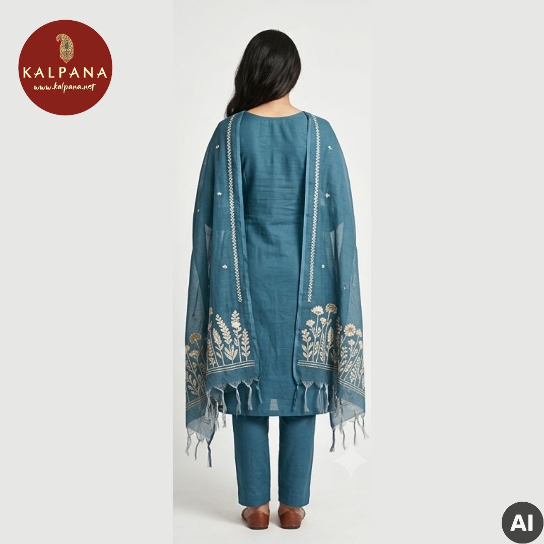 Woven Zari Blended SICO Cotton Unstitched Suit - Kalpana