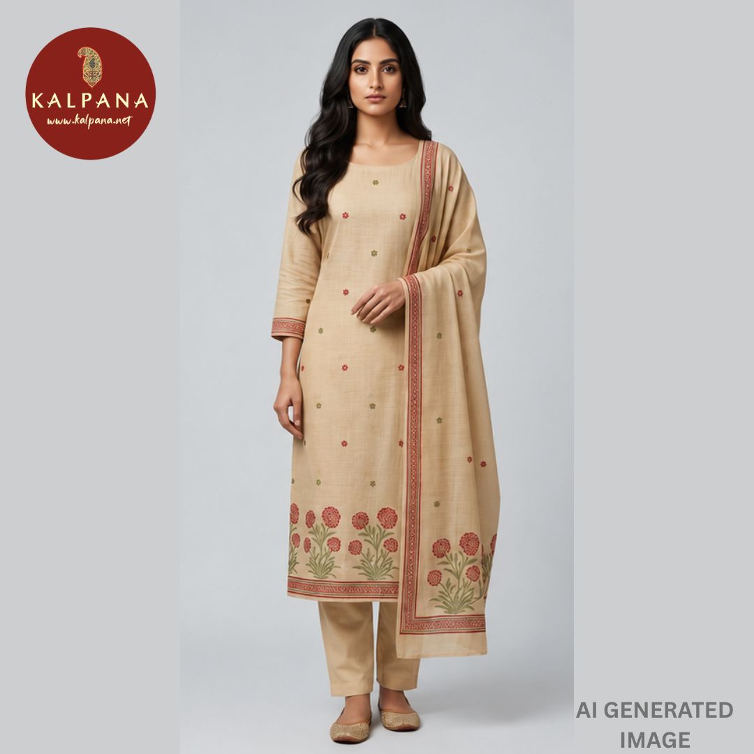 Woven Blended SICO Cotton Unstitched Suit - Kalpana