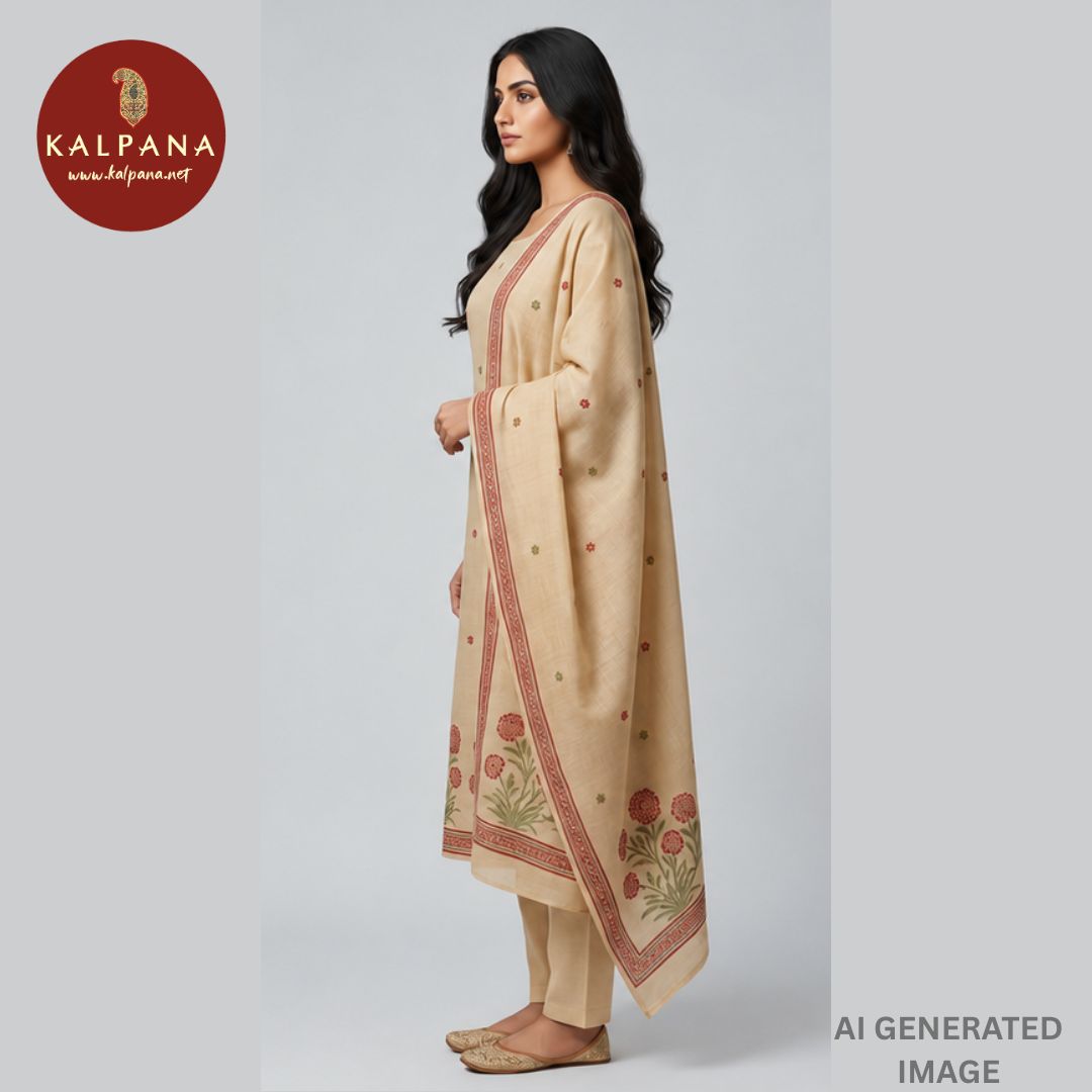 Woven Blended SICO Cotton Unstitched Suit - Kalpana