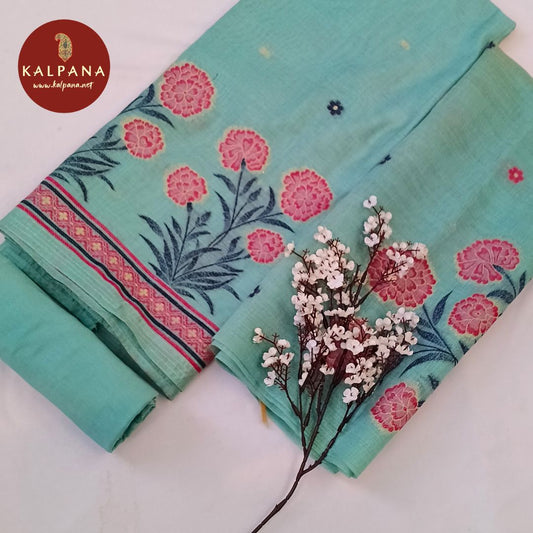 Shirt: Light Green Coloured Woven Blended SICO Cotton Unstitched Suit and Border.
Dupatta: Light Green Color Woven SICO Cotton Dupatta.
Bottom: Light Green Blended SICO Cotton Bottom.
Perfect for Semi,Formal,Wear. 
Recommended for Summer season(s). Dry Clean Only
Shirt Fabric: 2.5 mts
Salwar Fabric: 2.4 mts
Dupatta: 2.4 mts
Country Of Origin:India
Weight: 500 gms